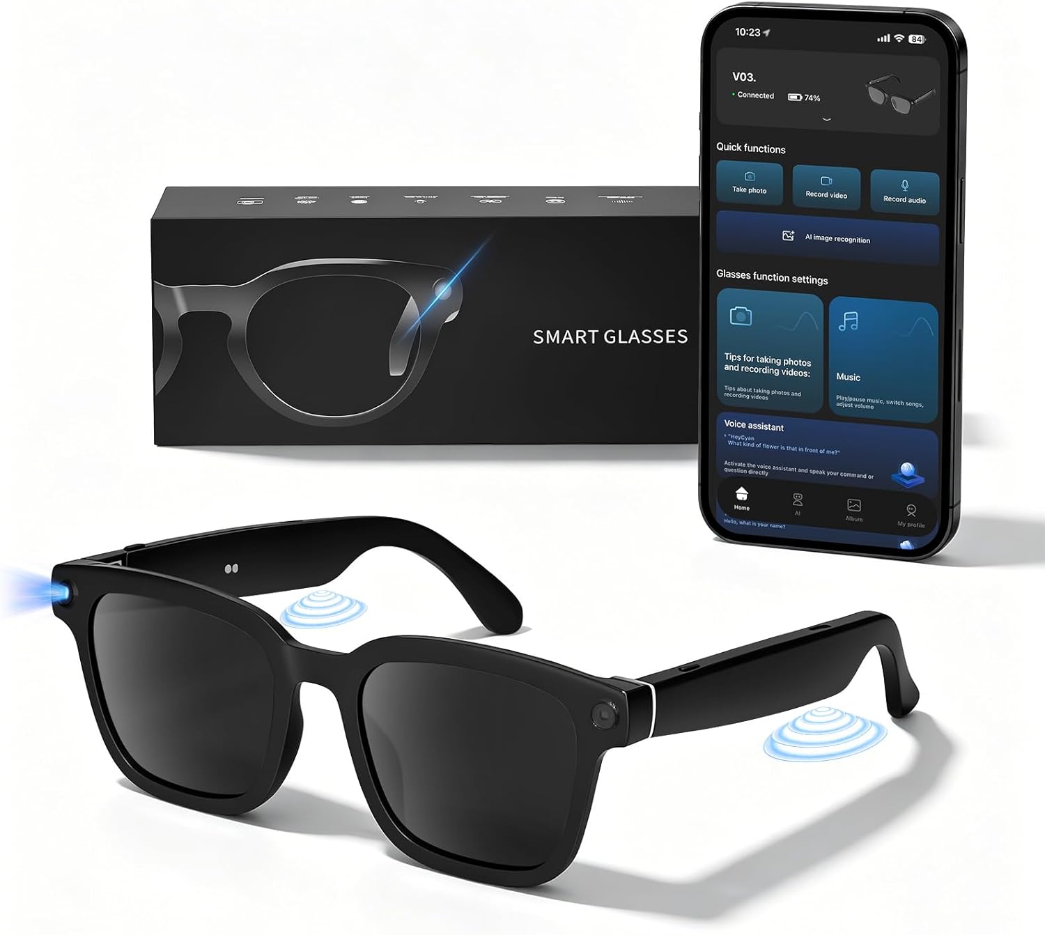 HD Camera Bluetooth Smart Glas - Smart Glasses Lens 리뷰 및 가격