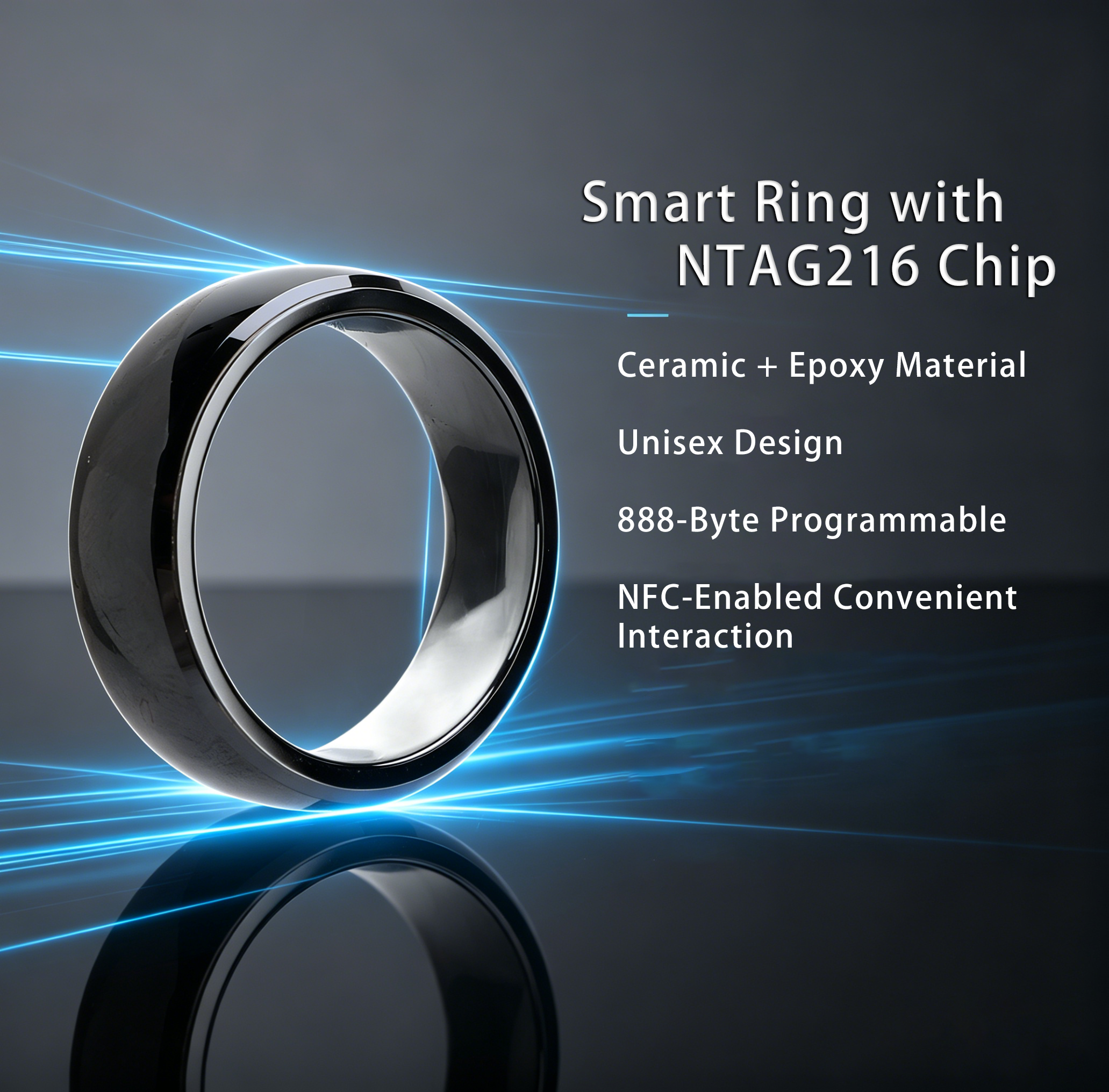 Ntag216 NFC Full Ceramic Smart - Smart Ring Nfc Pay 리뷰 및 가격