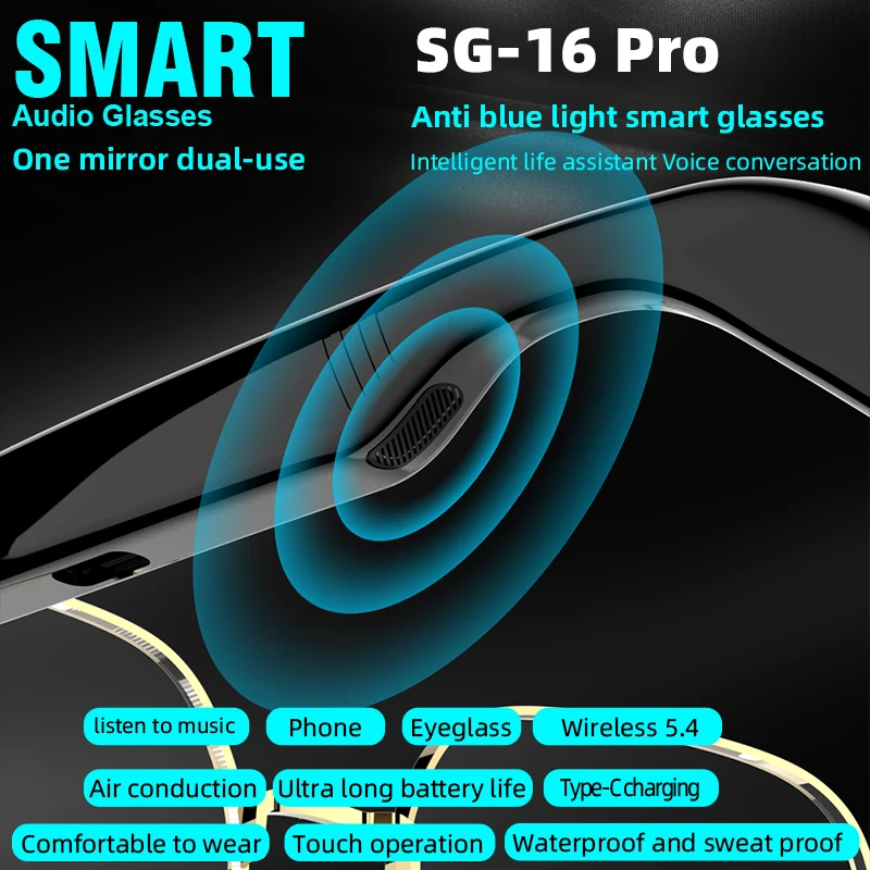 Lenovo New SG-16 Pro Smart Aud - Smart Glasses Lens 리뷰 및 가격